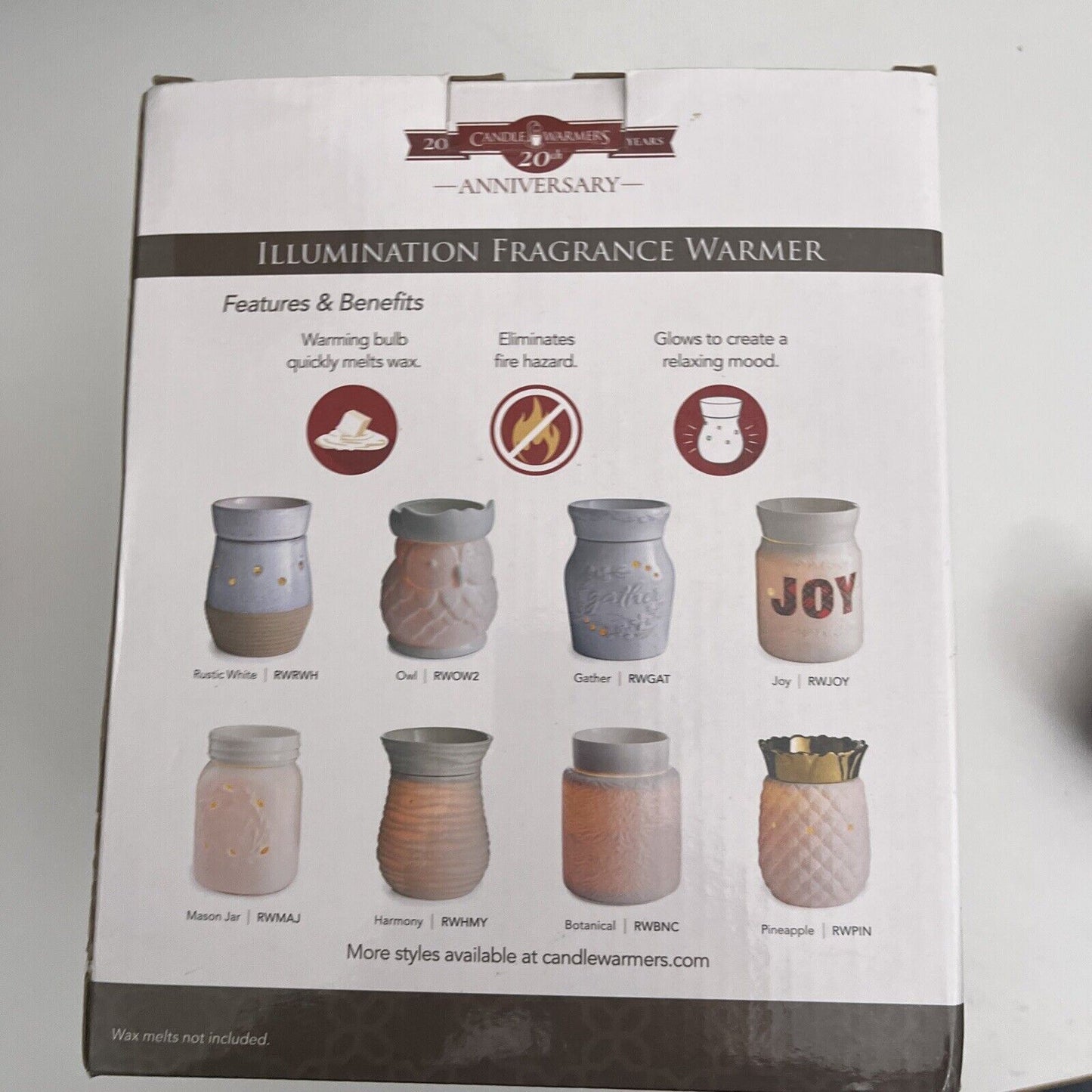 *New* Candle Warmers Illumination Fragrance Warmer - African Kilt Rwafr