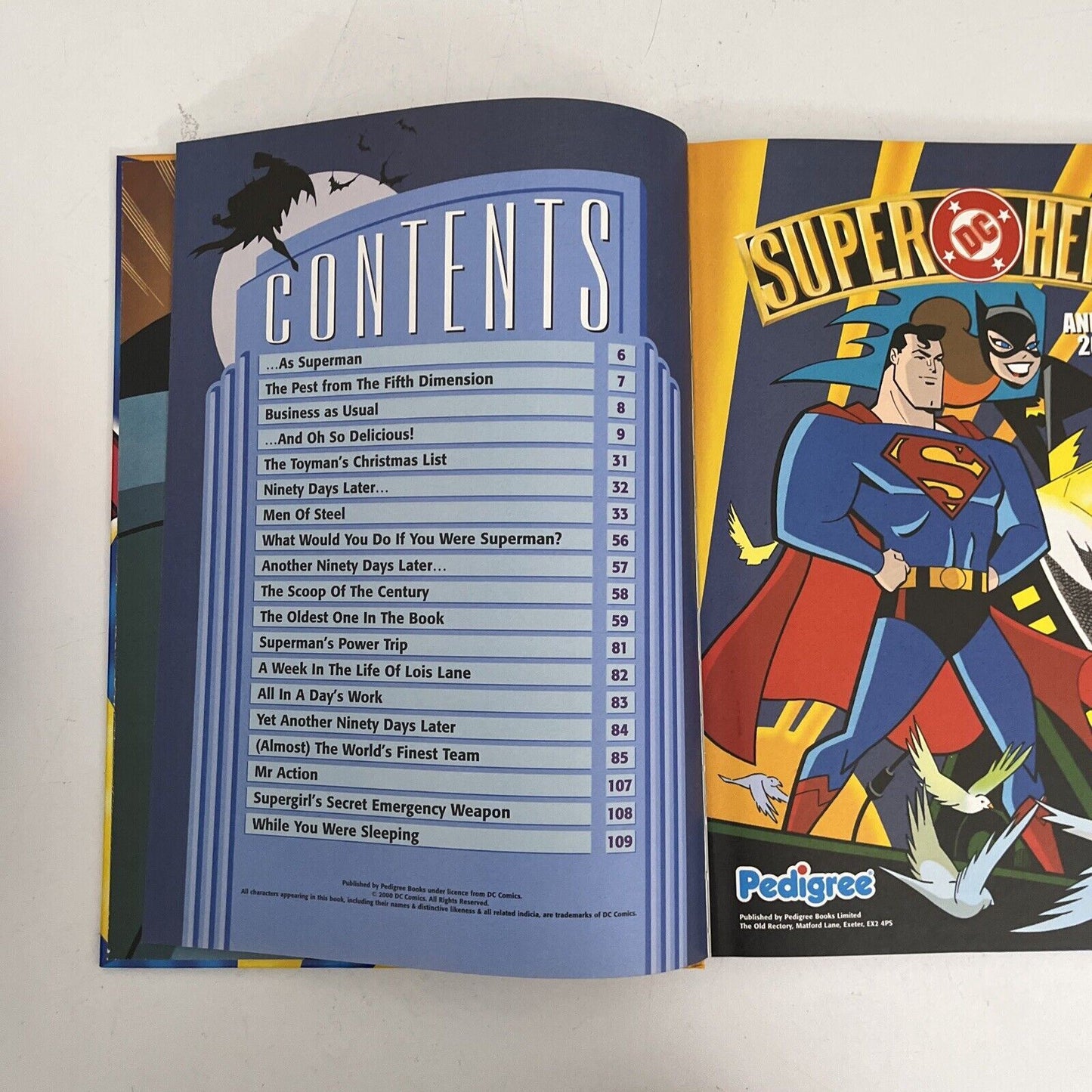 DC Super Heroes Annual: 2001 by Pedigree Books Ltd (Hardback, 2000)