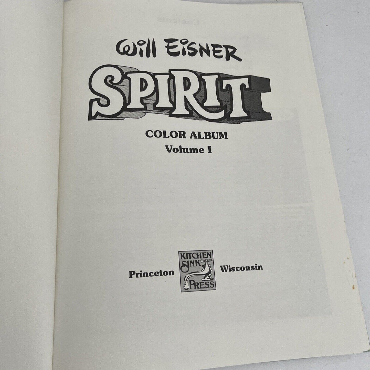 Spirit: Color Album - Volume 1 By Will Eisner Hardcover 1981