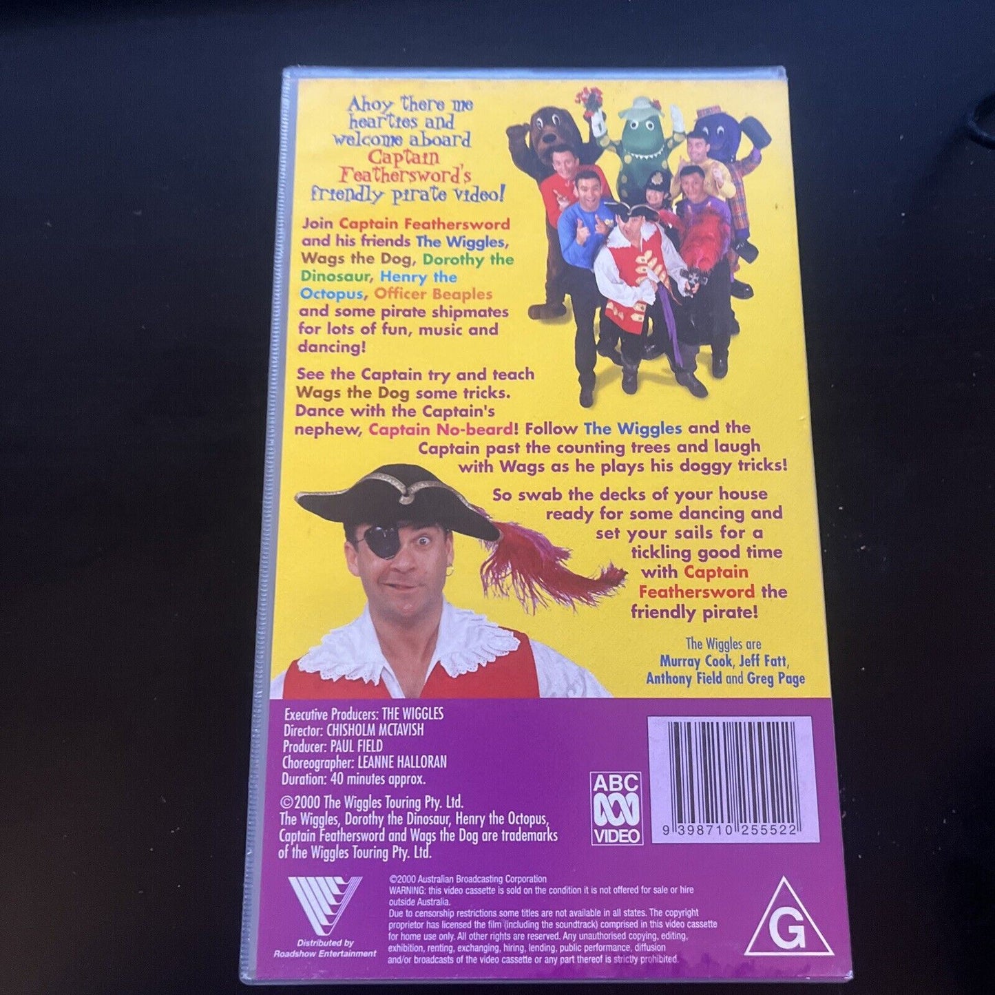 The Wiggles Captain Feathersword - The Friendly Pirate (VHS, 2000) ABC Video PAL