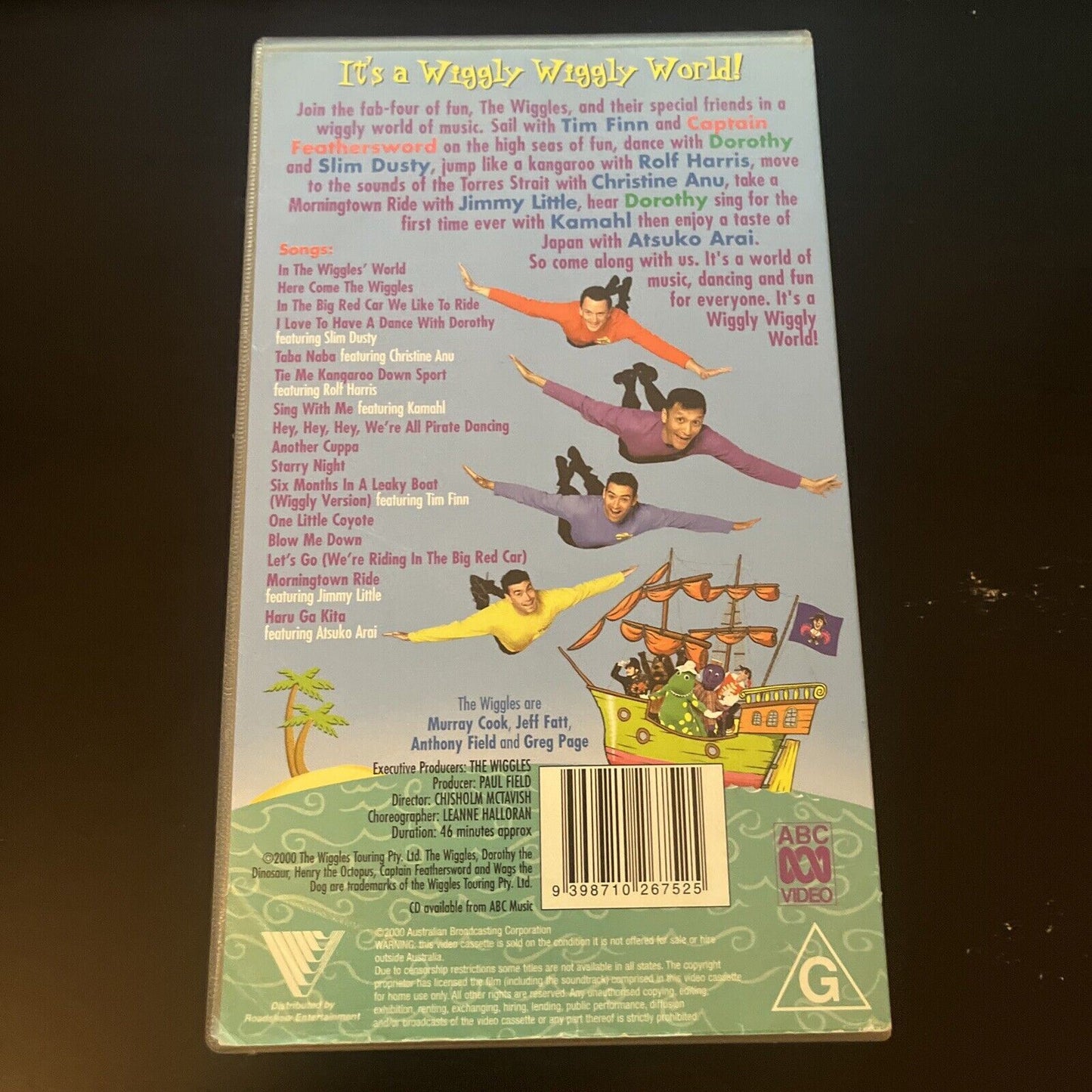 The Wiggles - It's A Wiggly Wiggly World (VHS, 2000) Cassette ABC PAL
