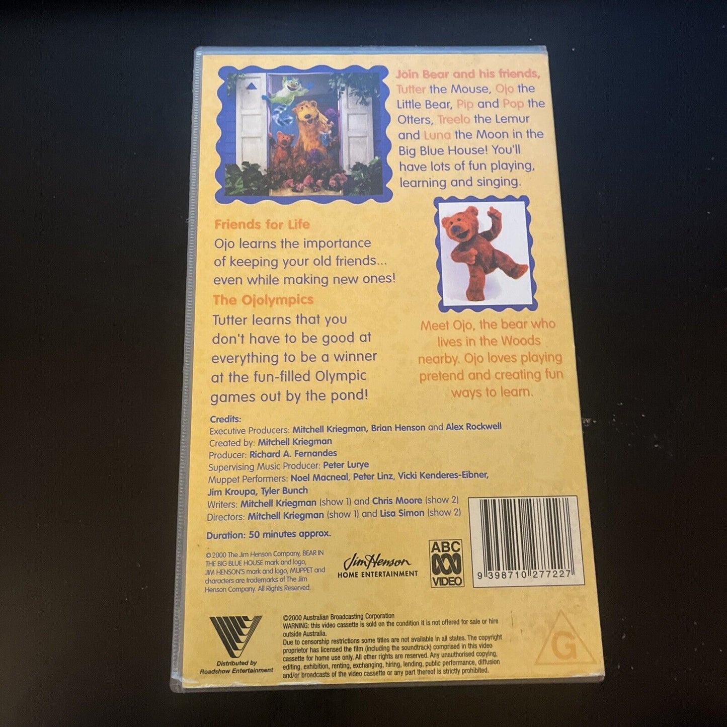 Bear In The Big Blue House - Friends for Life   (VHS, 2000) PAL