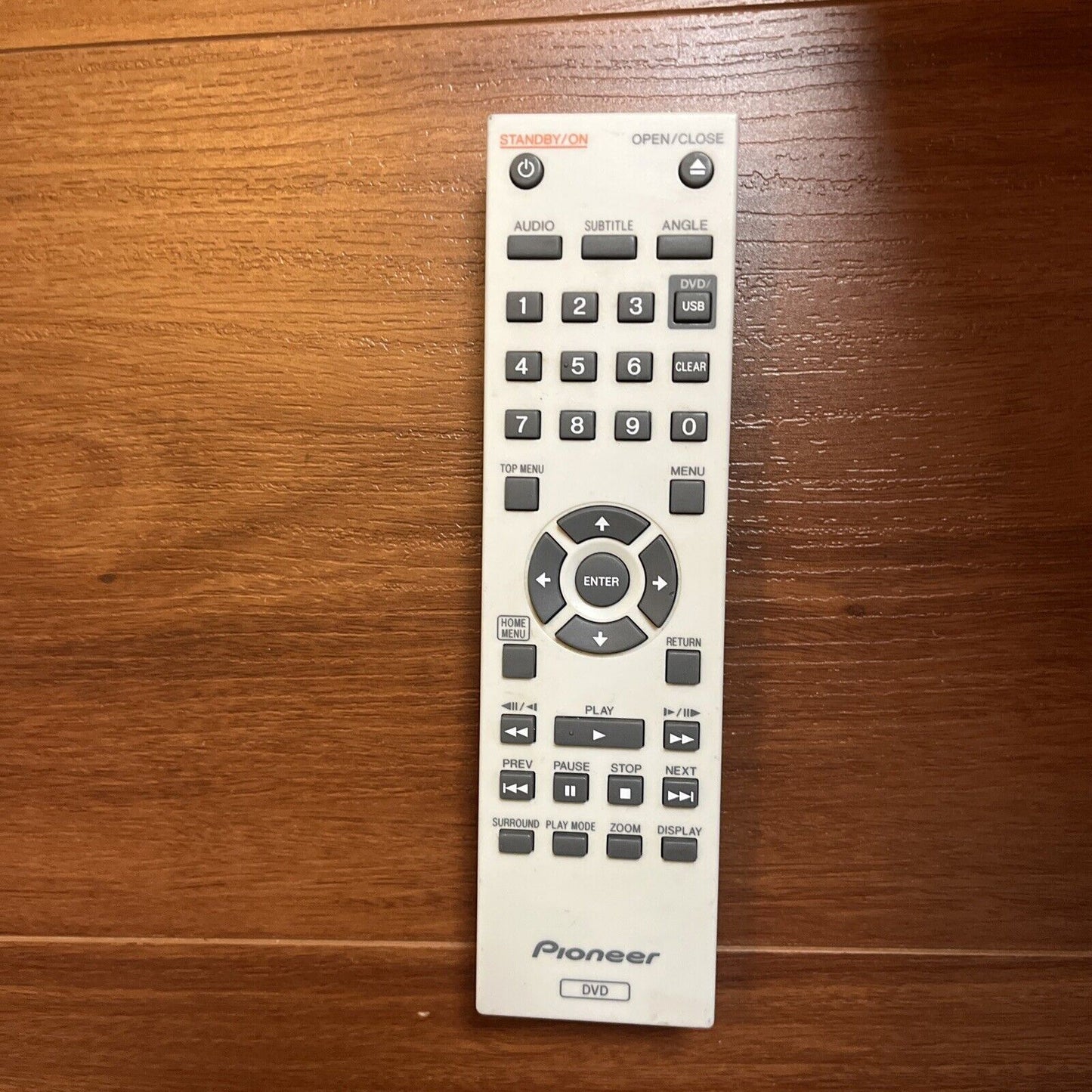 Genuine Pioneer Remote Control 076E0PP021 for DVD Player *Missing Battery Lid*
