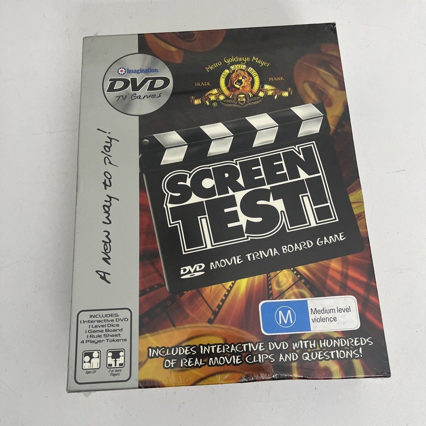 *New Sealed* Screen Test DVD Movie Trivia Board Game TV MGM Imagination Region 4