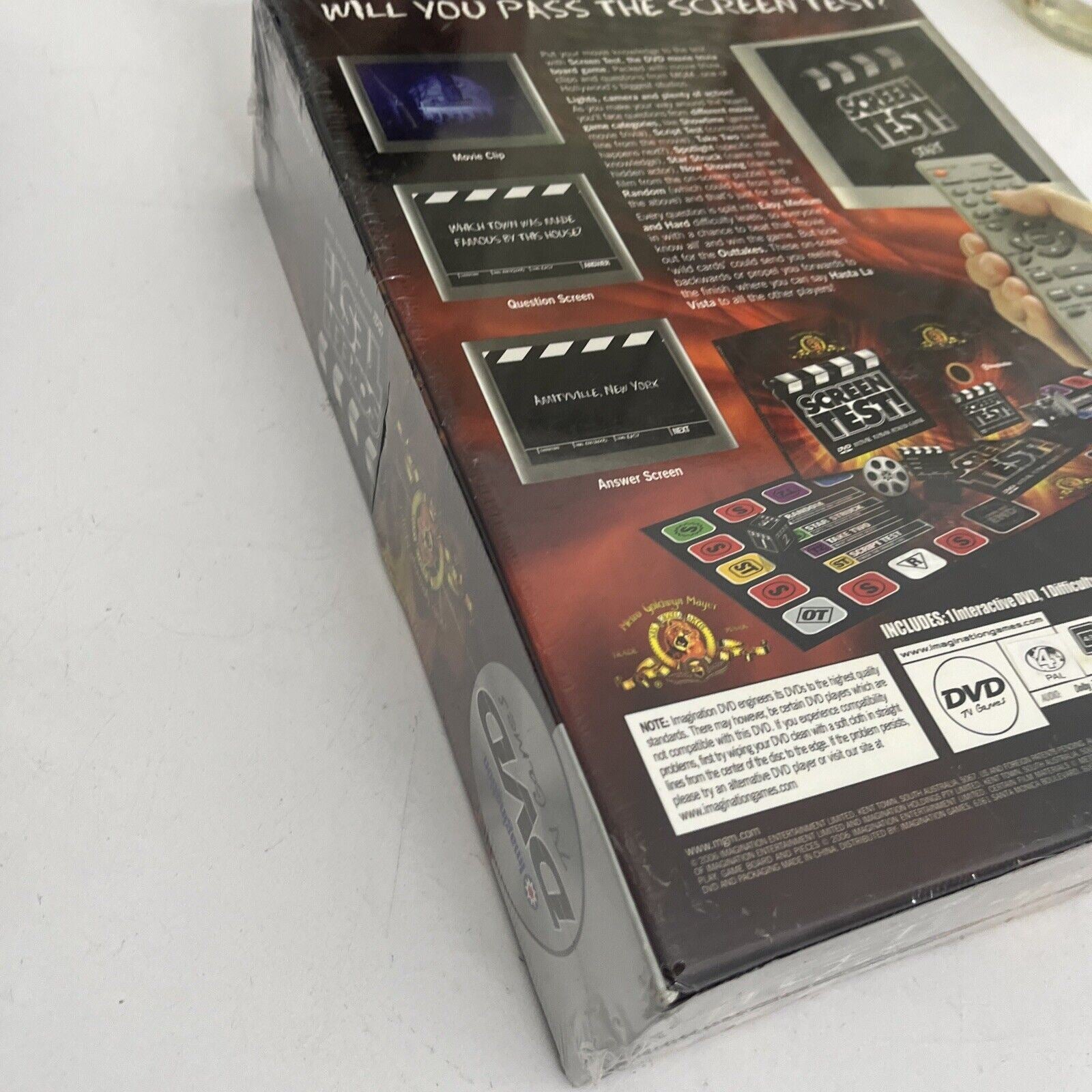 New Sealed Screen Test DVD Movie Trivia Board Game TV MGM