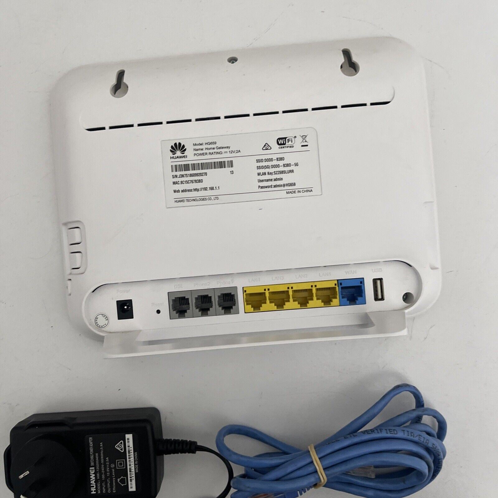 Dodo Home Gateway VoIP Wireless Modem Router Huawei HG659 – Retro Unit