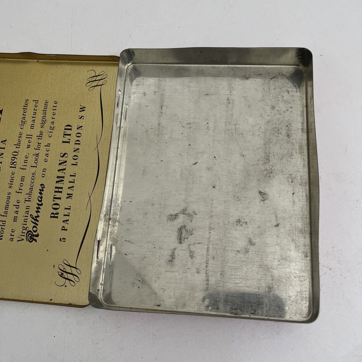 Vintage Rothmans Pall Mall Virginia Medium Cigarette Tin Made In England