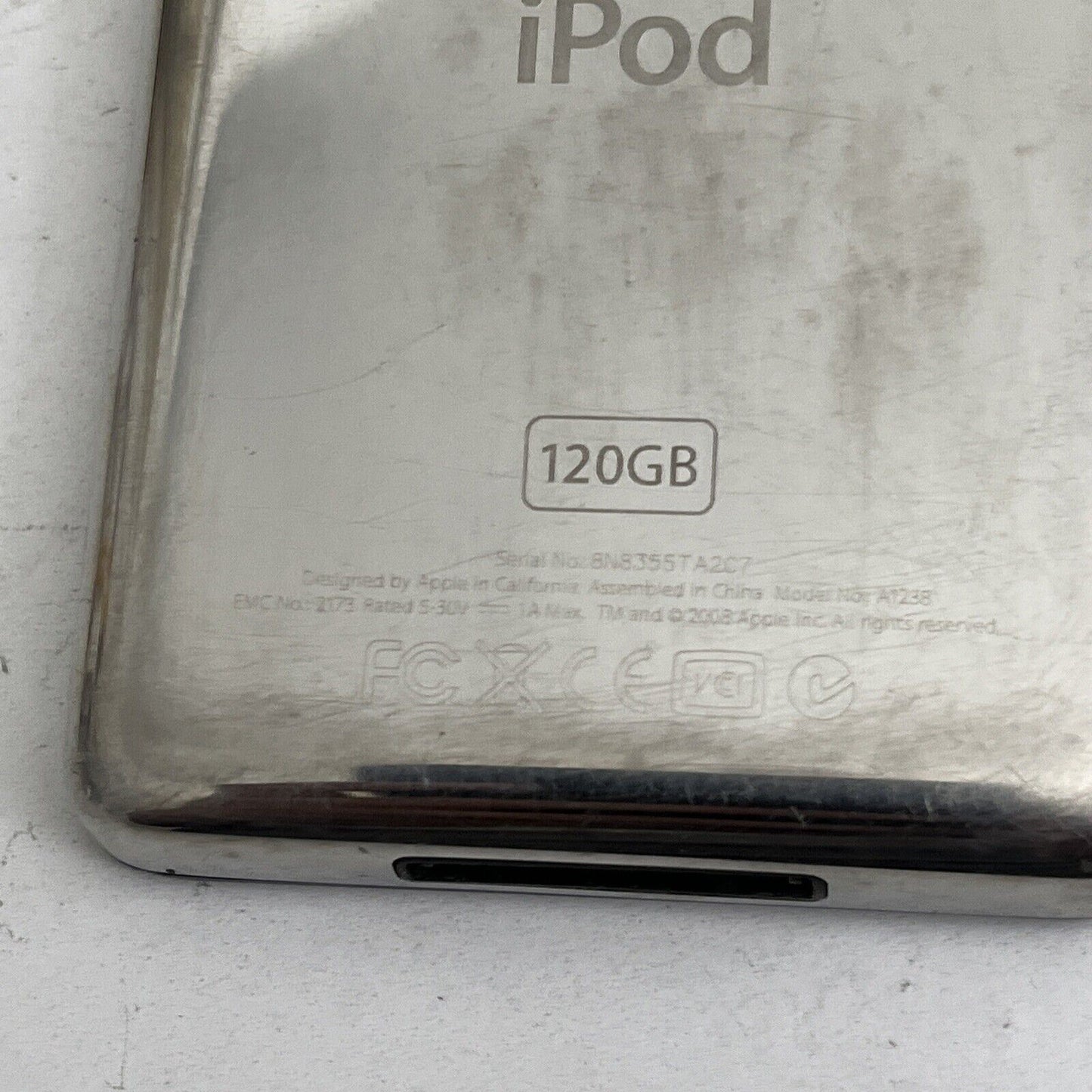 iPod Classic 120GB Black A1238 EMC 2173 7th Generation