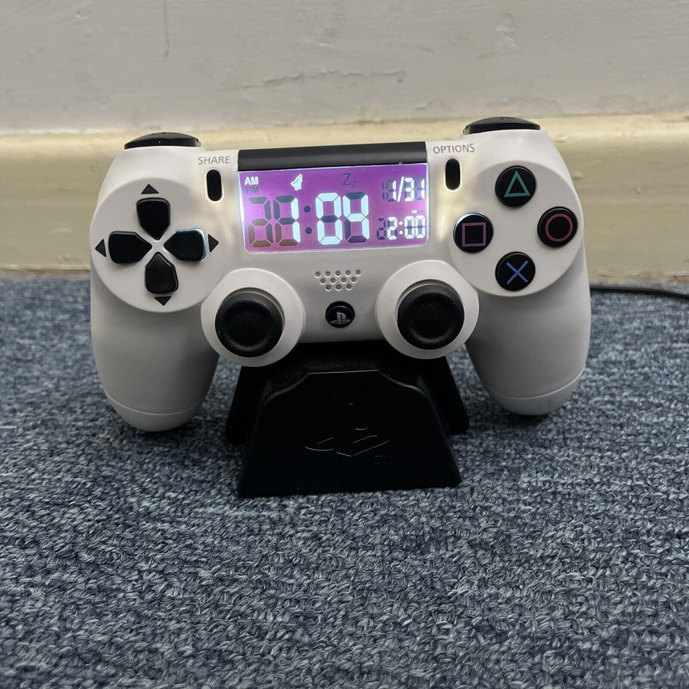 PS4 PlayStation Dualshock Alarm Clock by Paladone WHITE Retro Unit