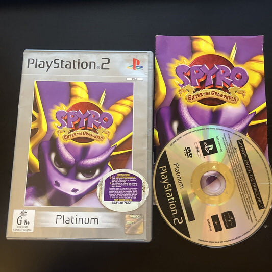 Spyro Enter the Dragonfly Sony Playstation 2 (PS2) Complete with Manual PAL Game