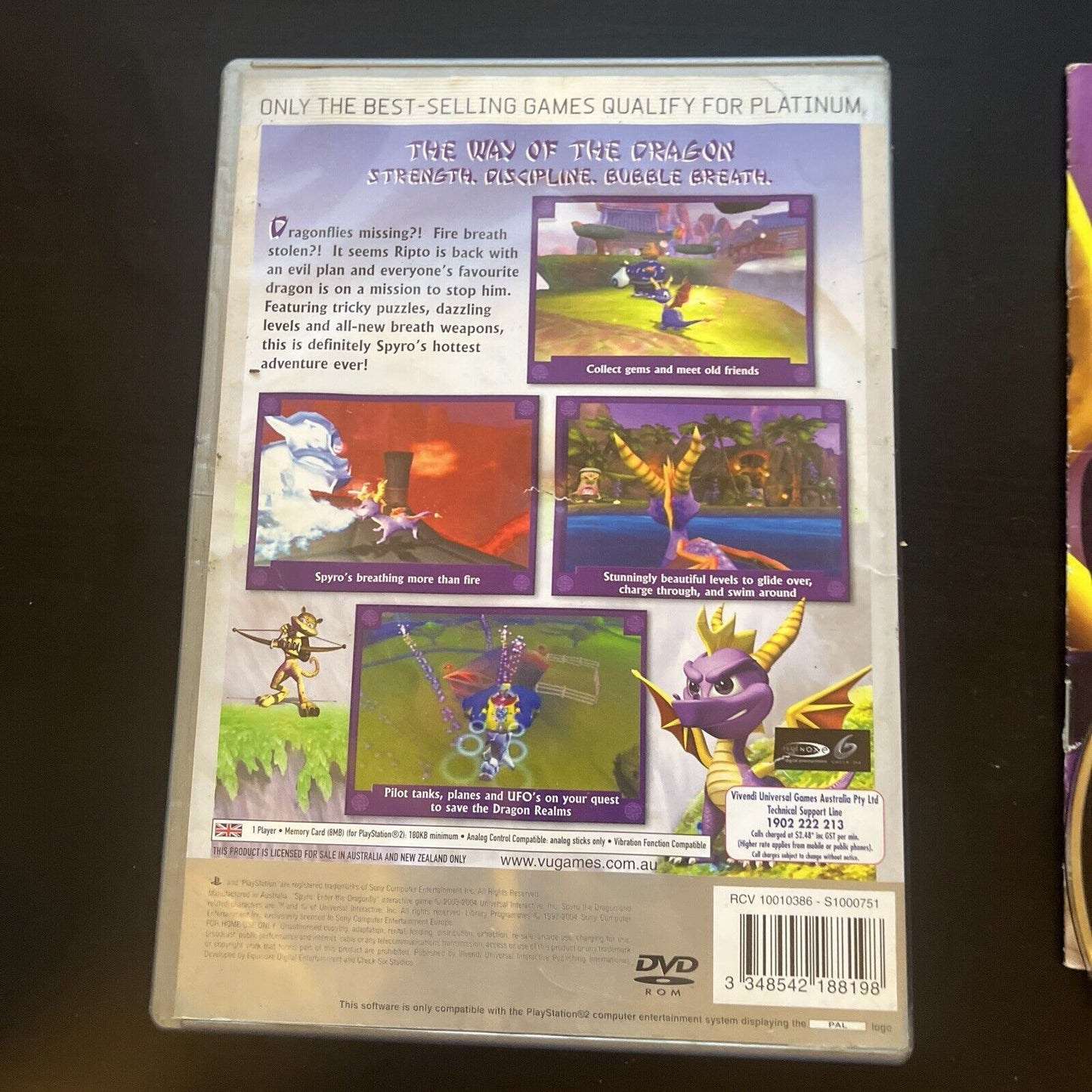 Spyro Enter the Dragonfly Sony Playstation 2 (PS2) Complete with Manual PAL Game