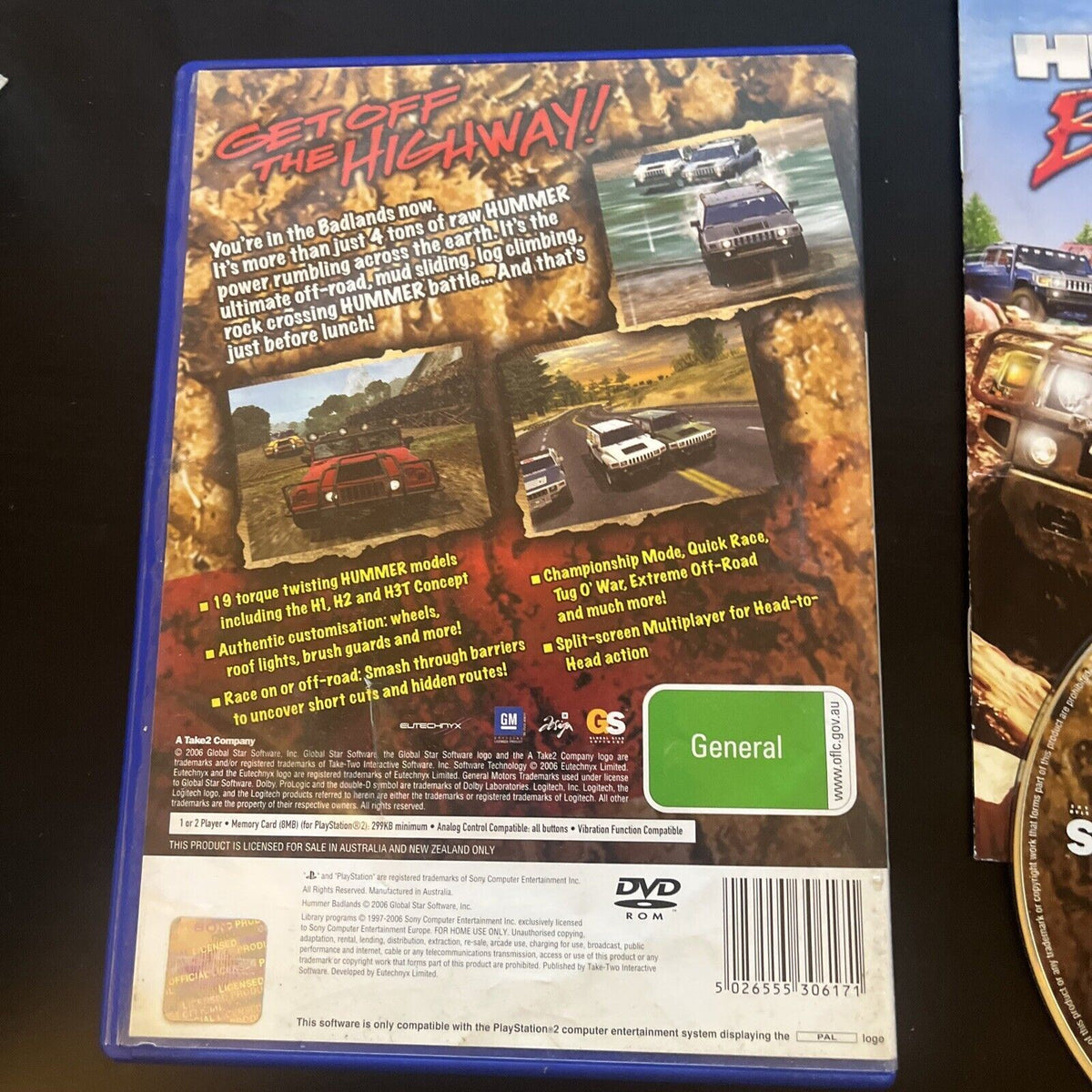 Hummer Racing Ps2 Hummer Badlands - PS2 PAL With Manual – Retro Unit