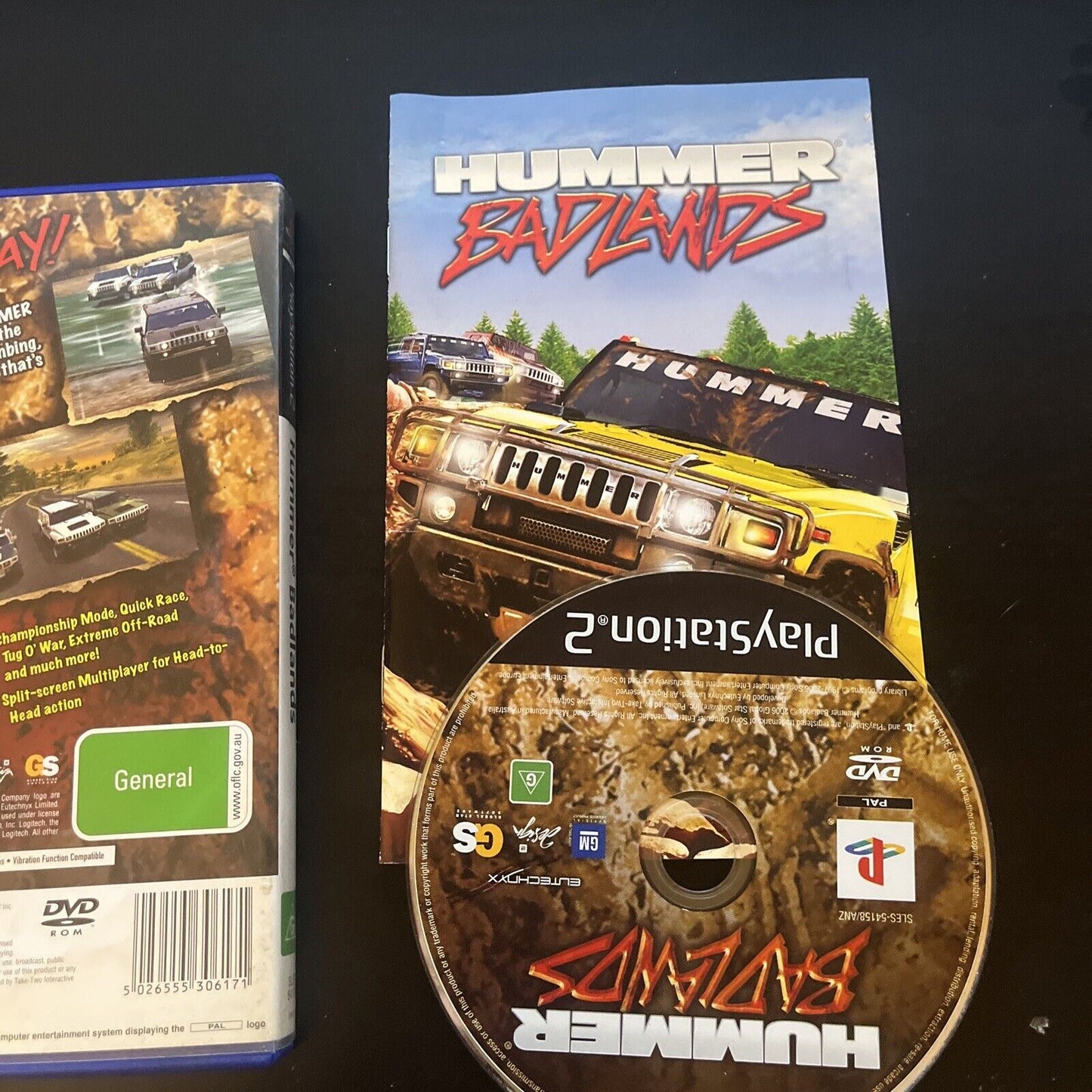 Hummer Badlands - PS2 PAL With Manual