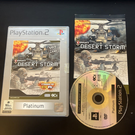 Conflict Desert Storm Sony PlayStation 2 PS2 COMPLETE w/ Manual 2002 PAL