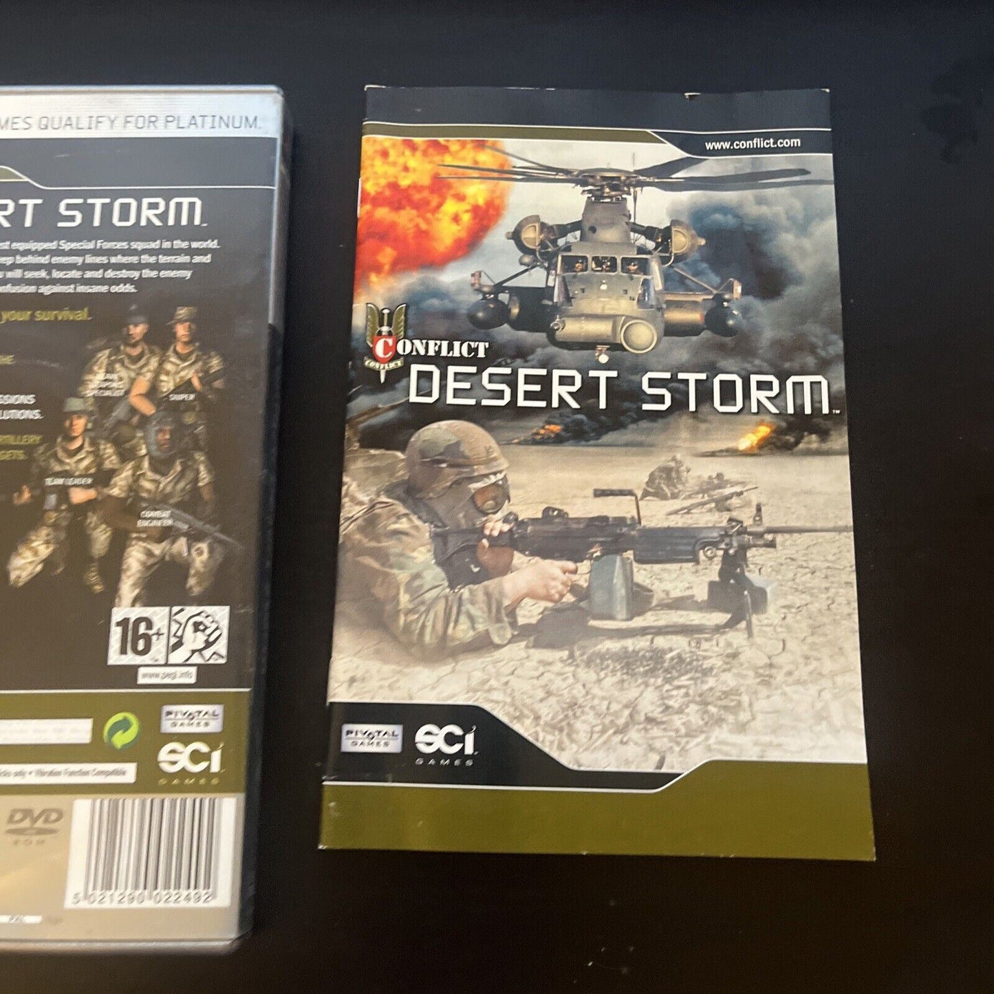 Conflict Desert Storm Sony PlayStation 2 PS2 COMPLETE w/ Manual 2002 PAL