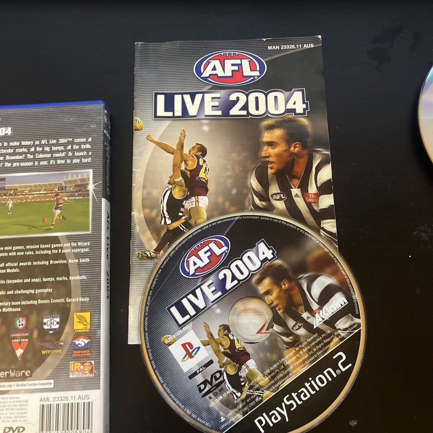 AFL LIVE 2004 - Sony PlayStation 2 ps2 Game With Manual PAL