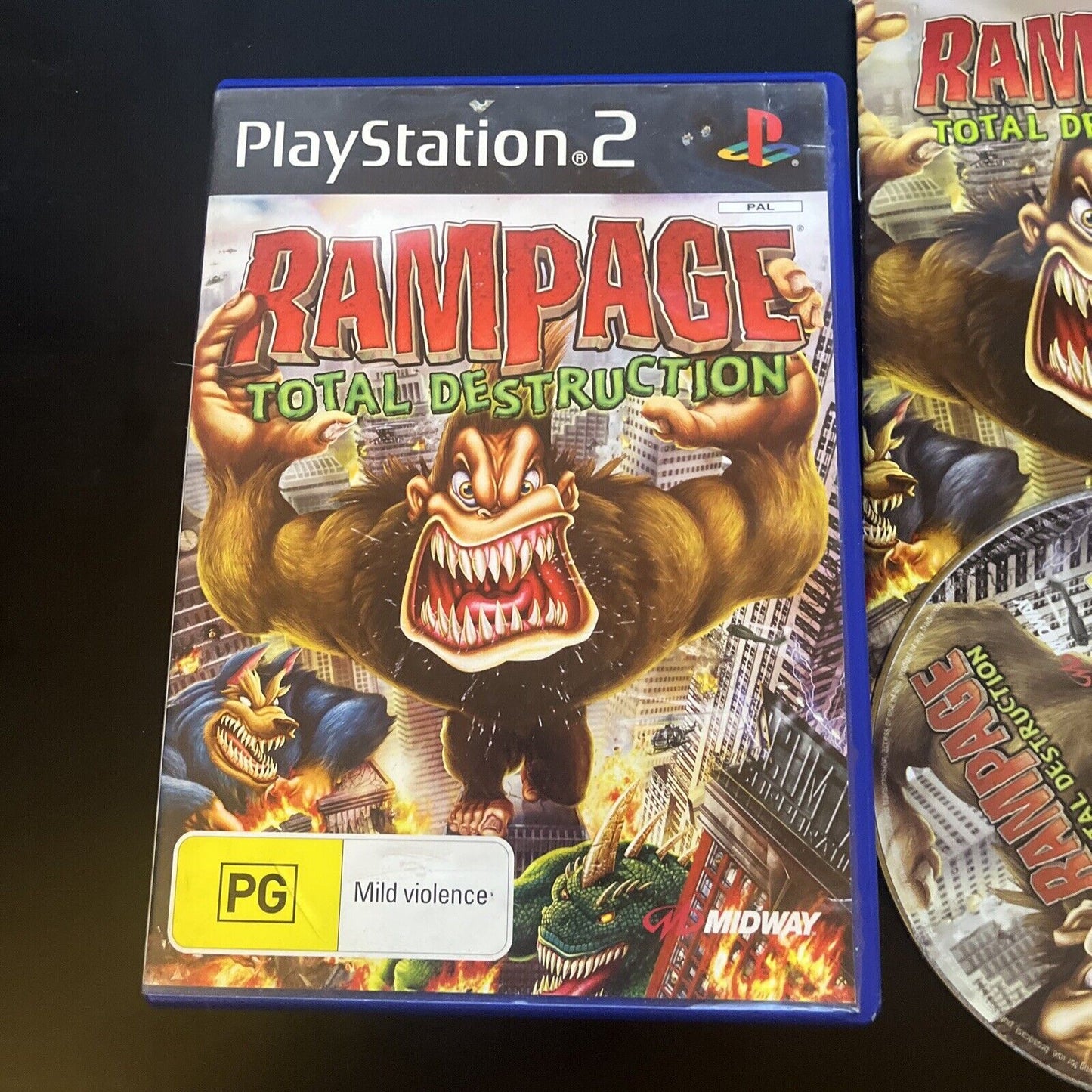 Rampage: Total Destruction (Sony Playstation 2) (PS2, 2006, PAL) With Manual