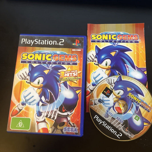 Sonic Gems Collection Sony Playstation 2 PS2  Game Complete With Manual PAL