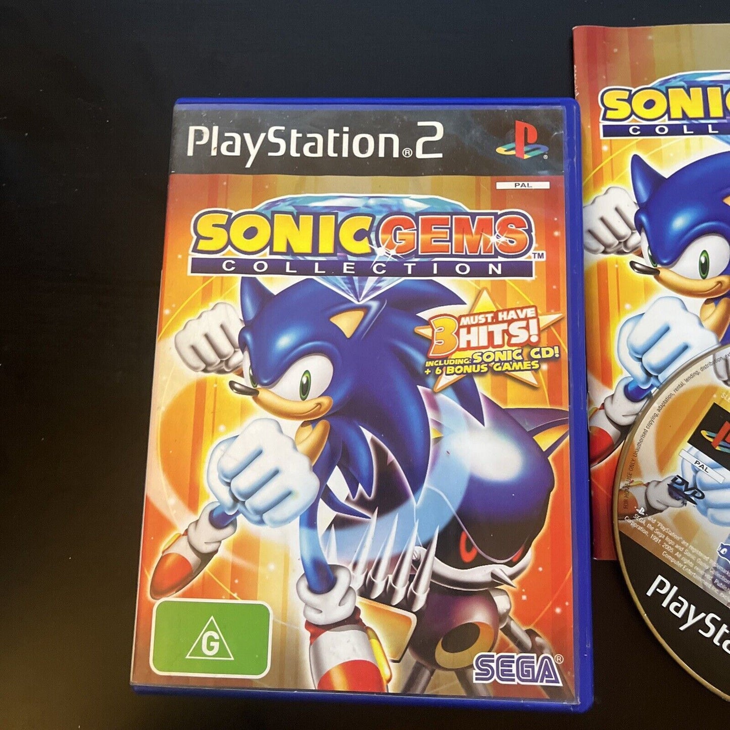 Sonic Gems Collection Sony Playstation 2 PS2  Game Complete With Manual PAL