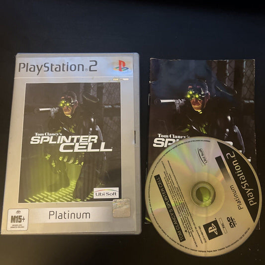 Tom Clancys Splinter Cell Sony PlayStation 2 PS2 Game PAL With Manual