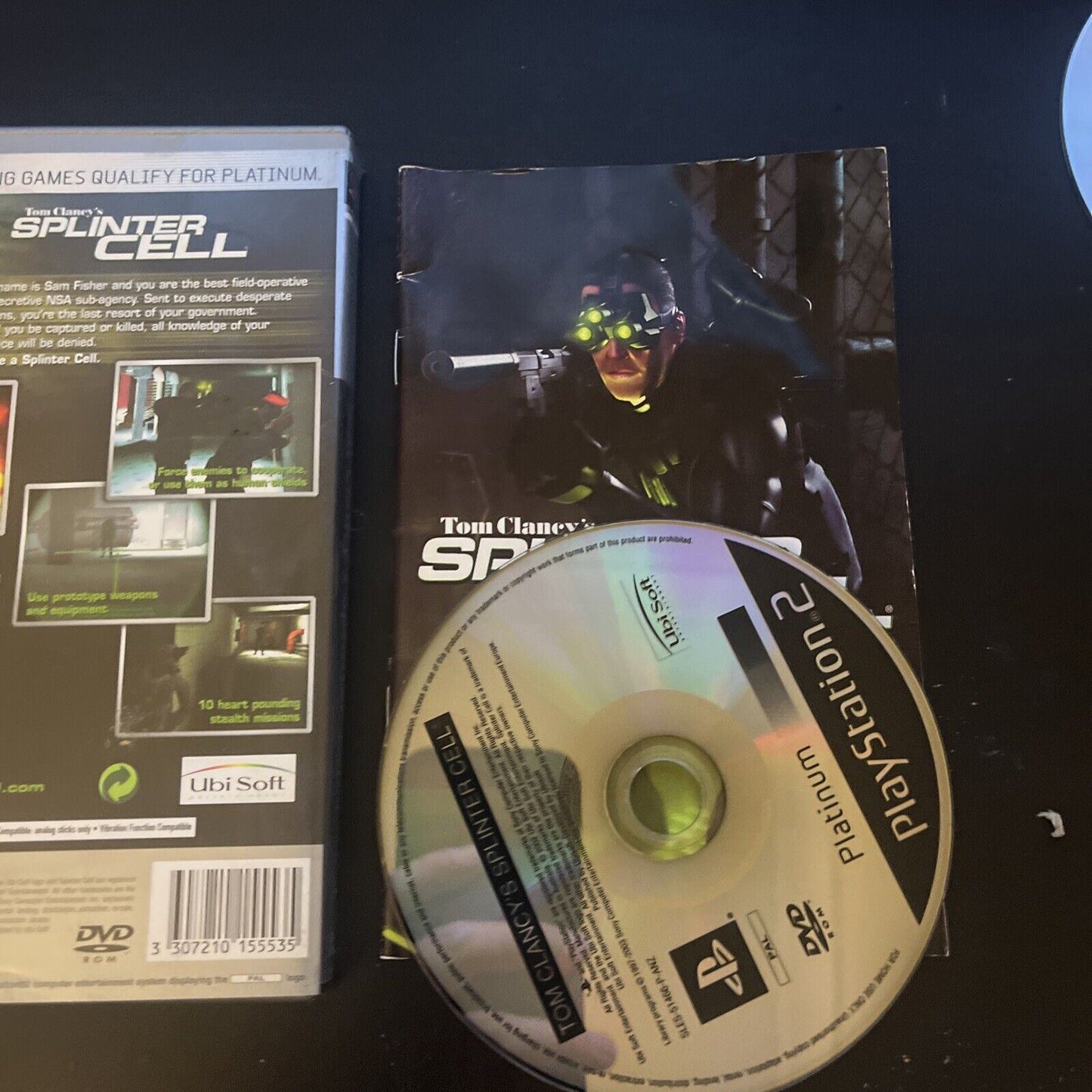 Tom Clancys Splinter Cell Sony PlayStation 2 PS2 Game PAL With Manual