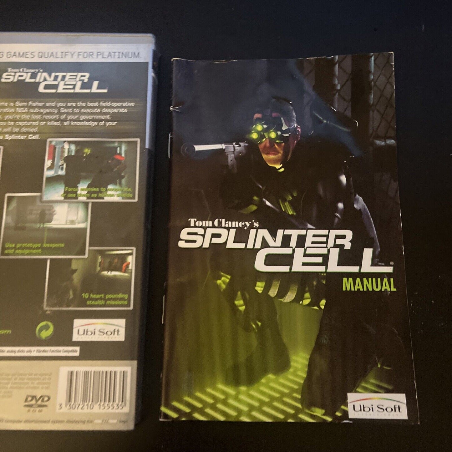 Tom Clancys Splinter Cell Sony PlayStation 2 PS2 Game PAL With Manual