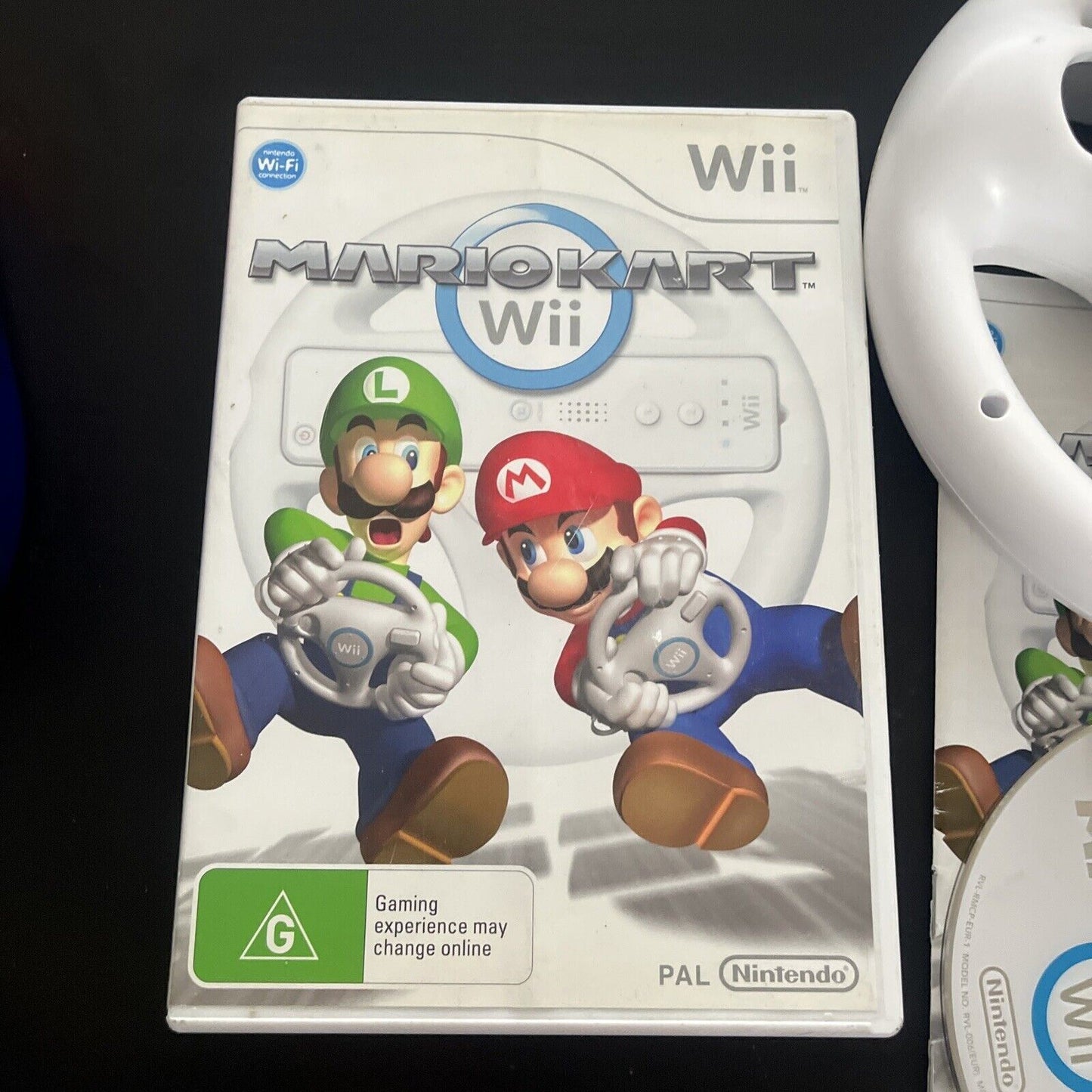 Mario Kart Wii Nintendo Wii Complete With Manual And Steering Wheel U PAL Game