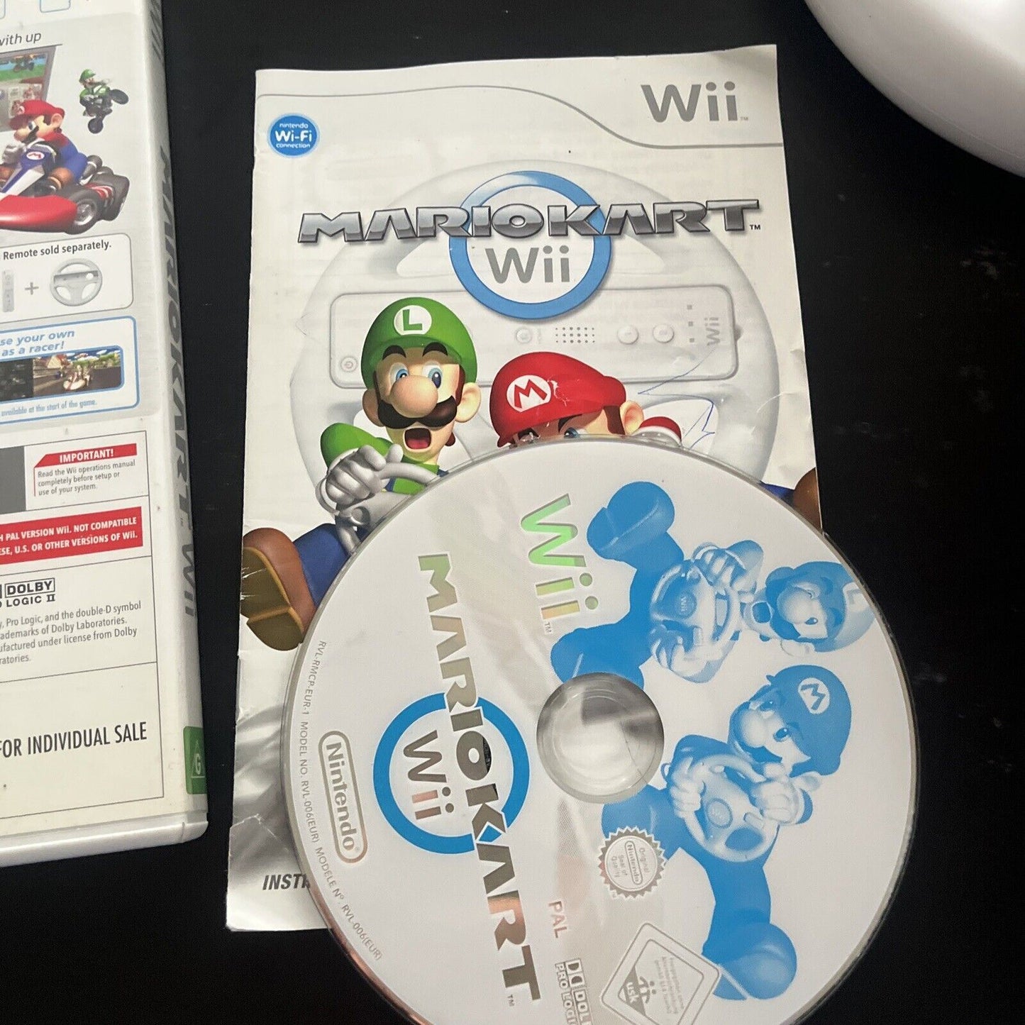 Mario Kart Wii Nintendo Wii Complete With Manual And Steering Wheel U PAL Game