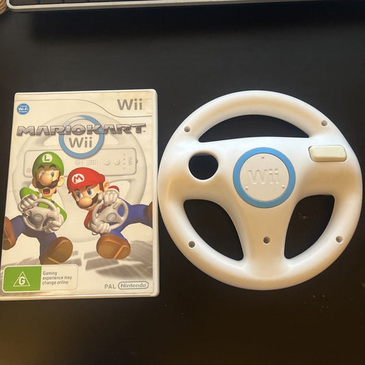 Mario Kart Wii Nintendo Wii with Steering Wheel PAL