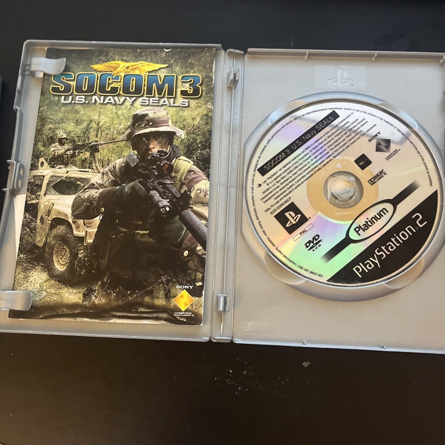 SOCOM I, II, III 1 ,2 ,3 US Navy Seals Sony Playstation 2 PAL With Booklet