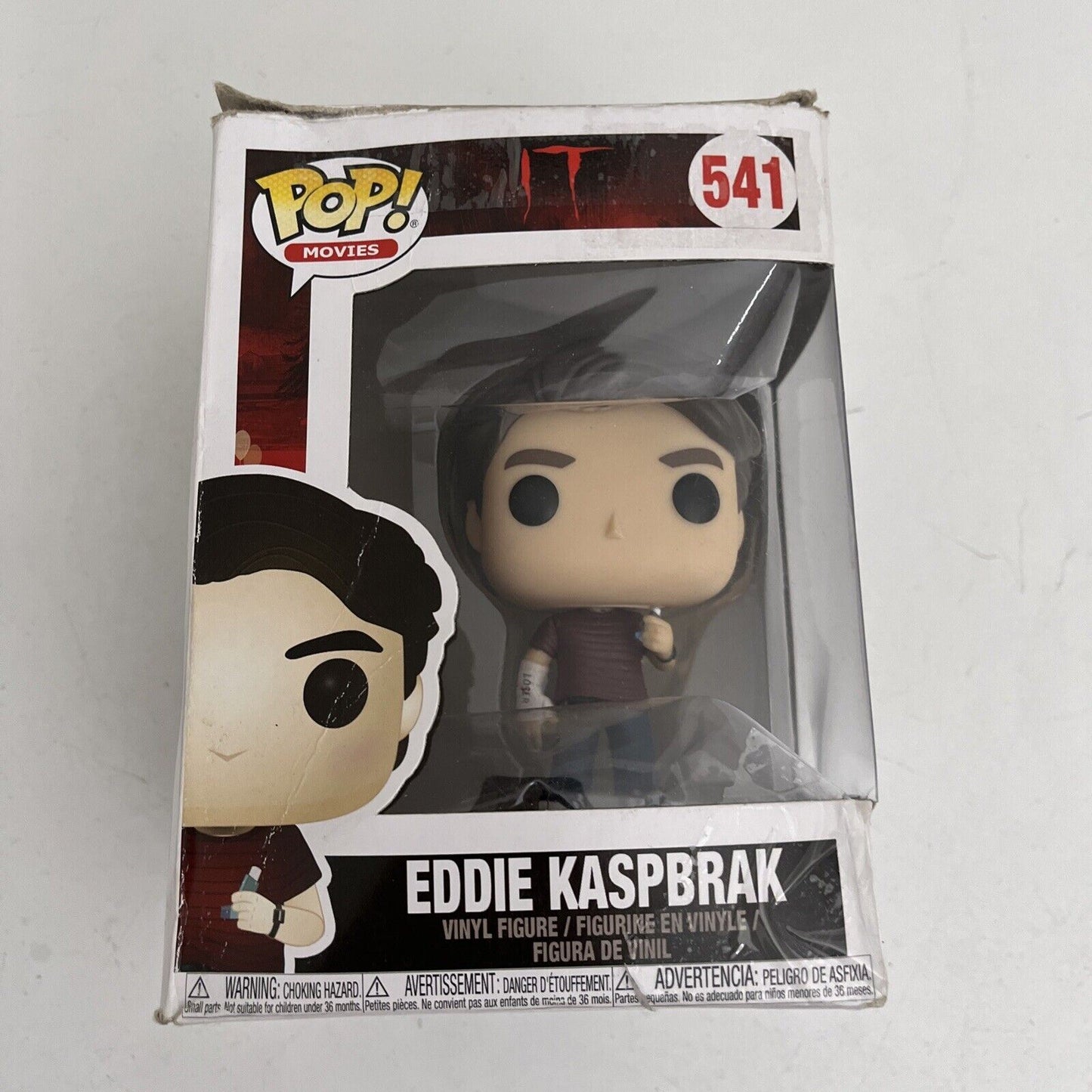 Eddie Kaspbrak 541 It Vinyl Figure with Broken Arm and Inhaler Funko Pop Vinyl