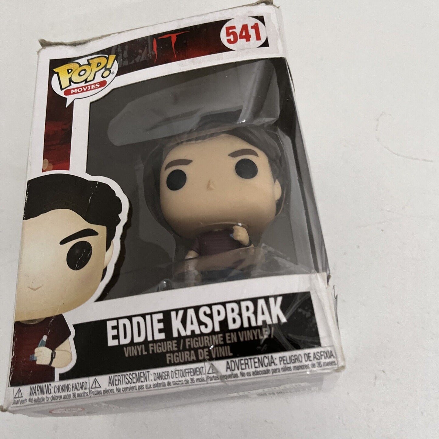 Eddie Kaspbrak 541 It Vinyl Figure with Broken Arm and Inhaler Funko Pop Vinyl