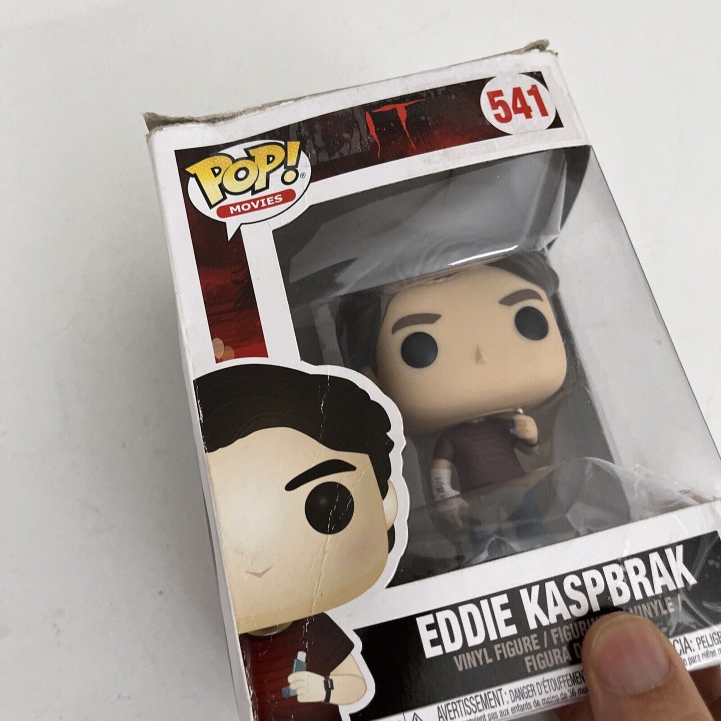 Eddie Kaspbrak 541 It Vinyl Figure with Broken Arm and Inhaler Funko Pop Vinyl