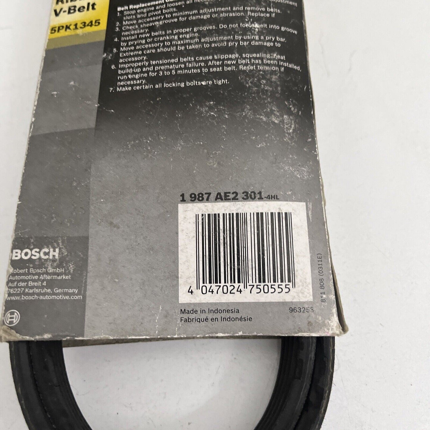 Bosch Power Belt Ribbed V-Belt 5PK1345