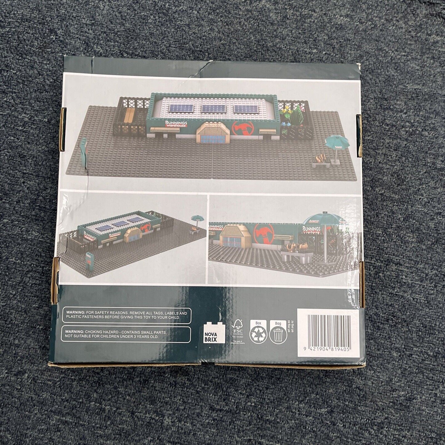 NEW Bunnings Building Block Warehouse Bunnings Style 168pcs For 6 + Years