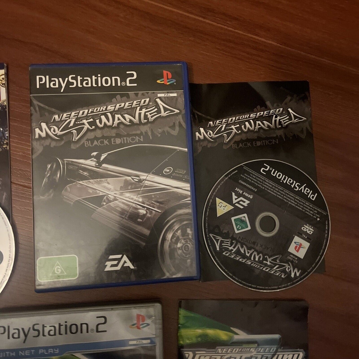 4x Need For Speed Game: Most Wanted /Carbon / Underground 1&2 Playstation 2 PS2