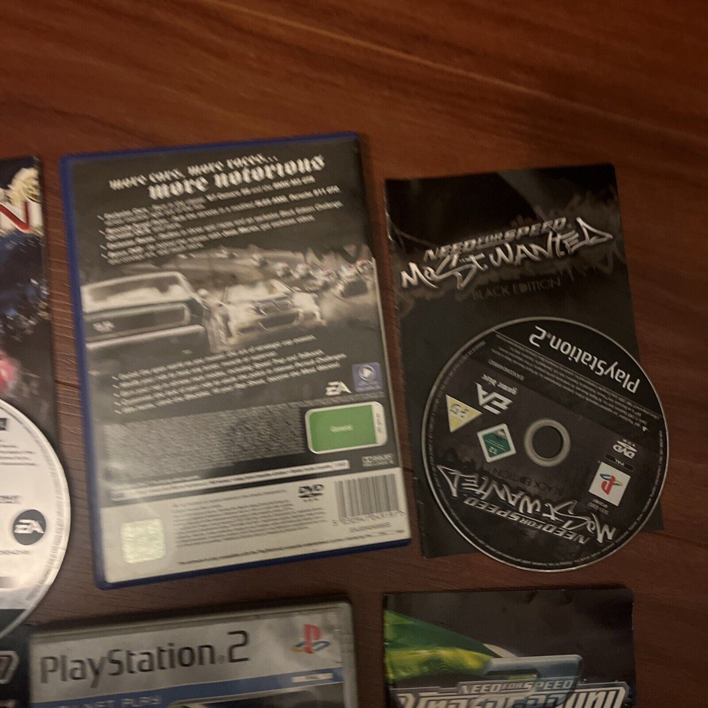 4x Need For Speed Game: Most Wanted /Carbon / Underground 1&2 Playstation 2 PS2