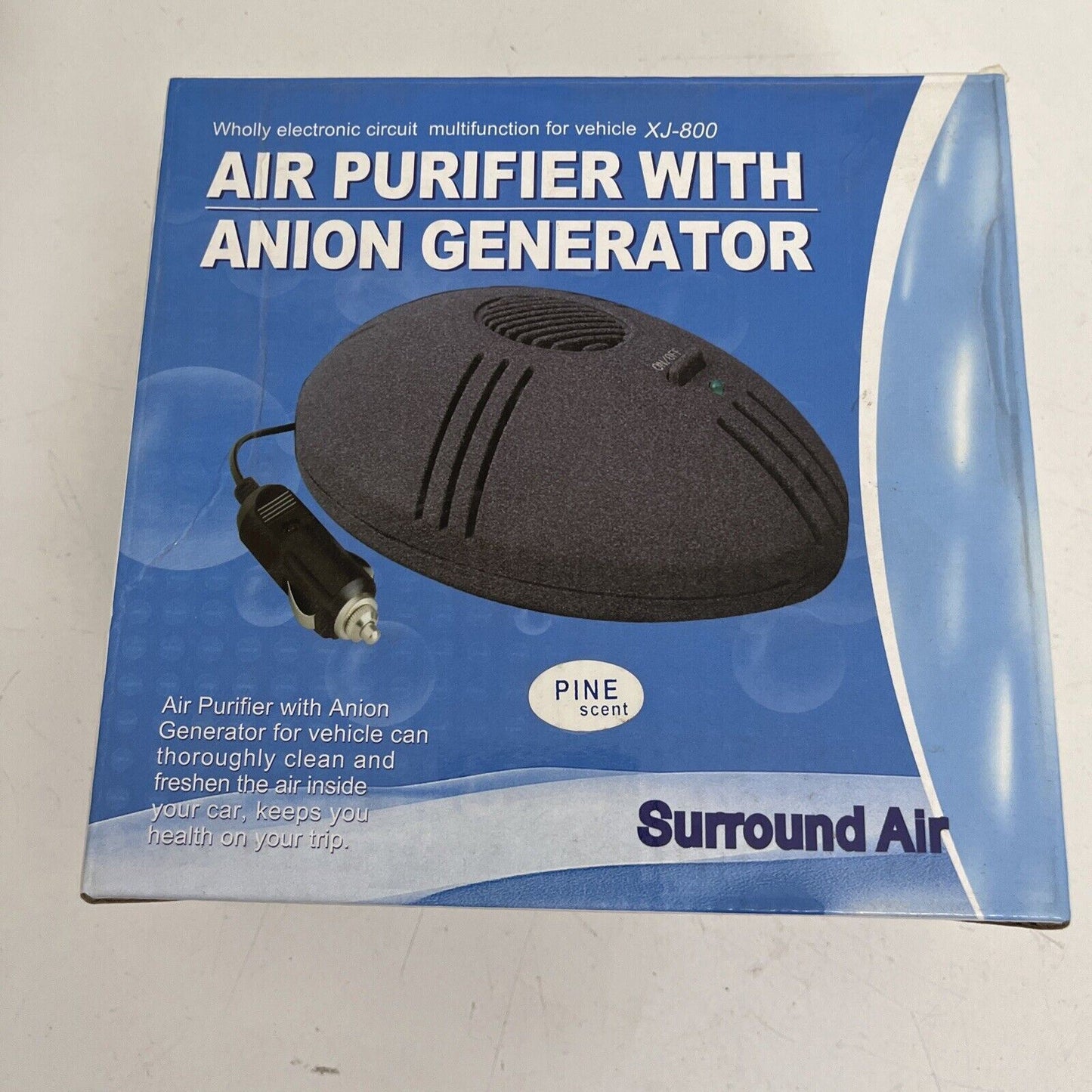 NEW Air Purifier with Anion Generator Surround Air XJ-800 Car Cigarette Adaptor