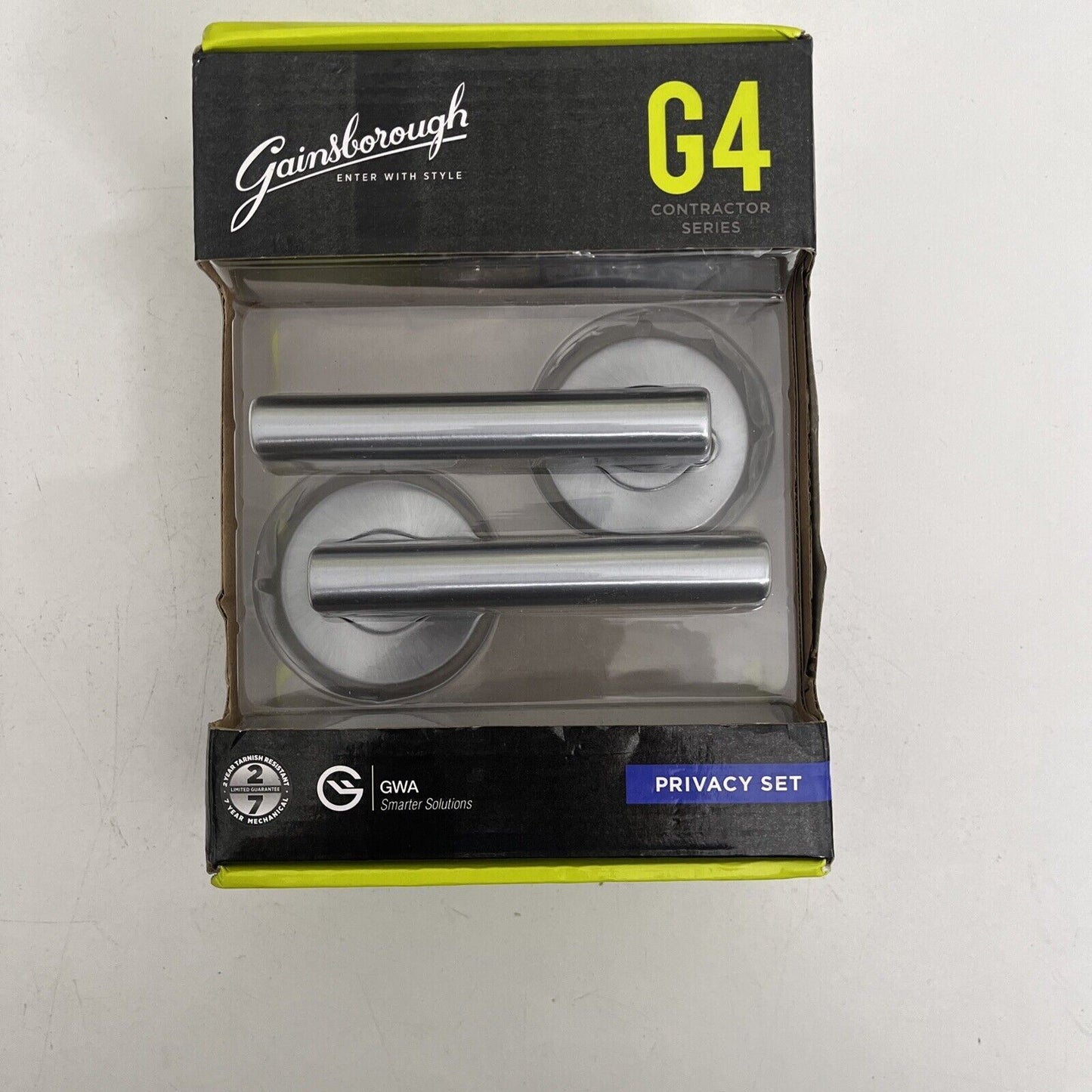 Gainsborough Satin Chrome G4 Series Amelia Privacy Leverset NEW