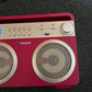 Target Bluetooth FM Radio USB Rechargeable Ghetto Blaster Pink GB-5000