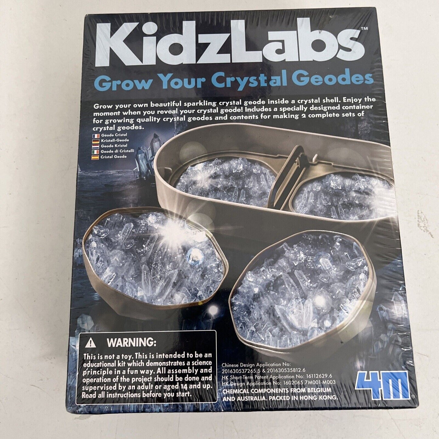 *New Sealed* 4M KidzLabs Crystal Geode Growing Kit - Educational STEM Kit