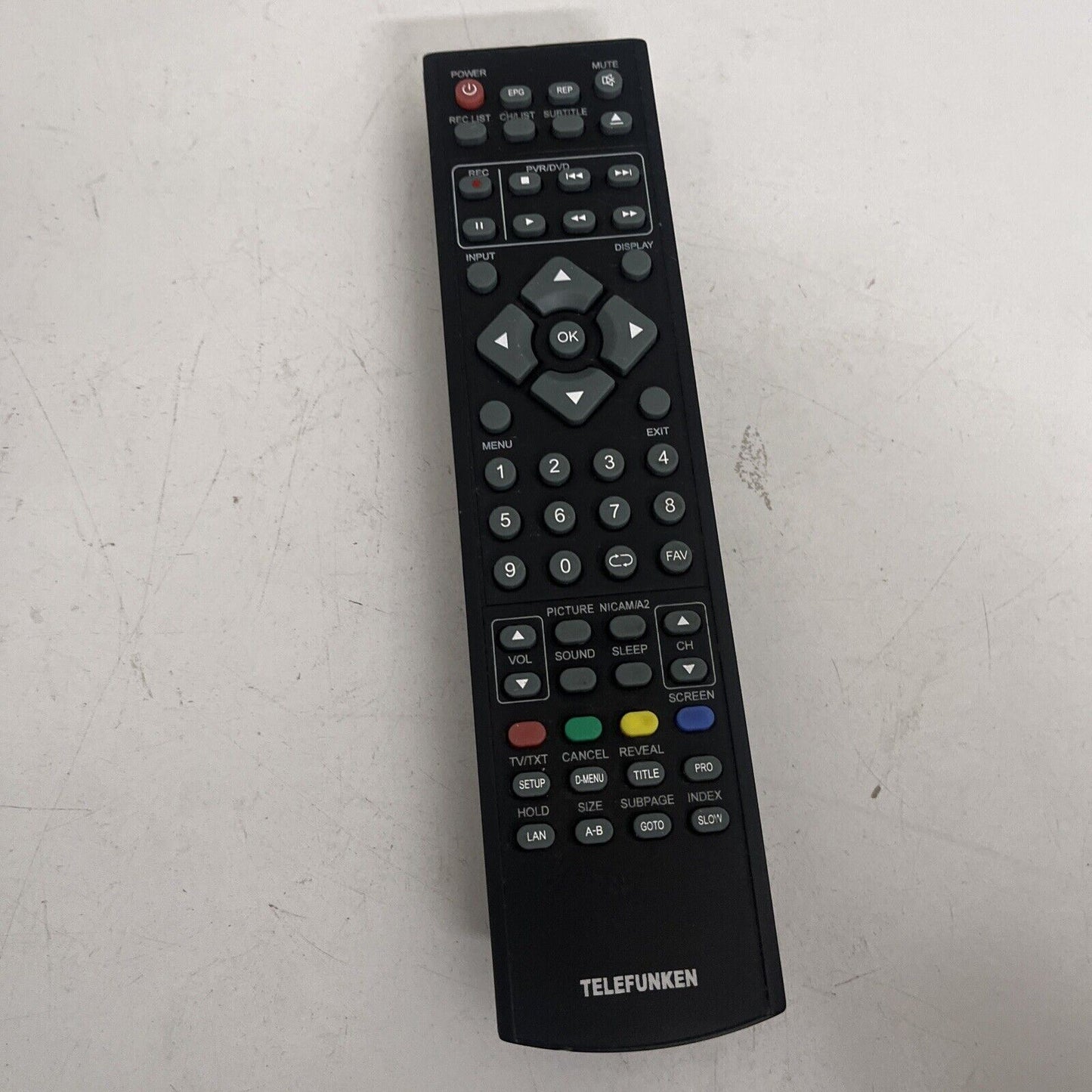 Genuine Telefunken Remote Control for PVR/DVD