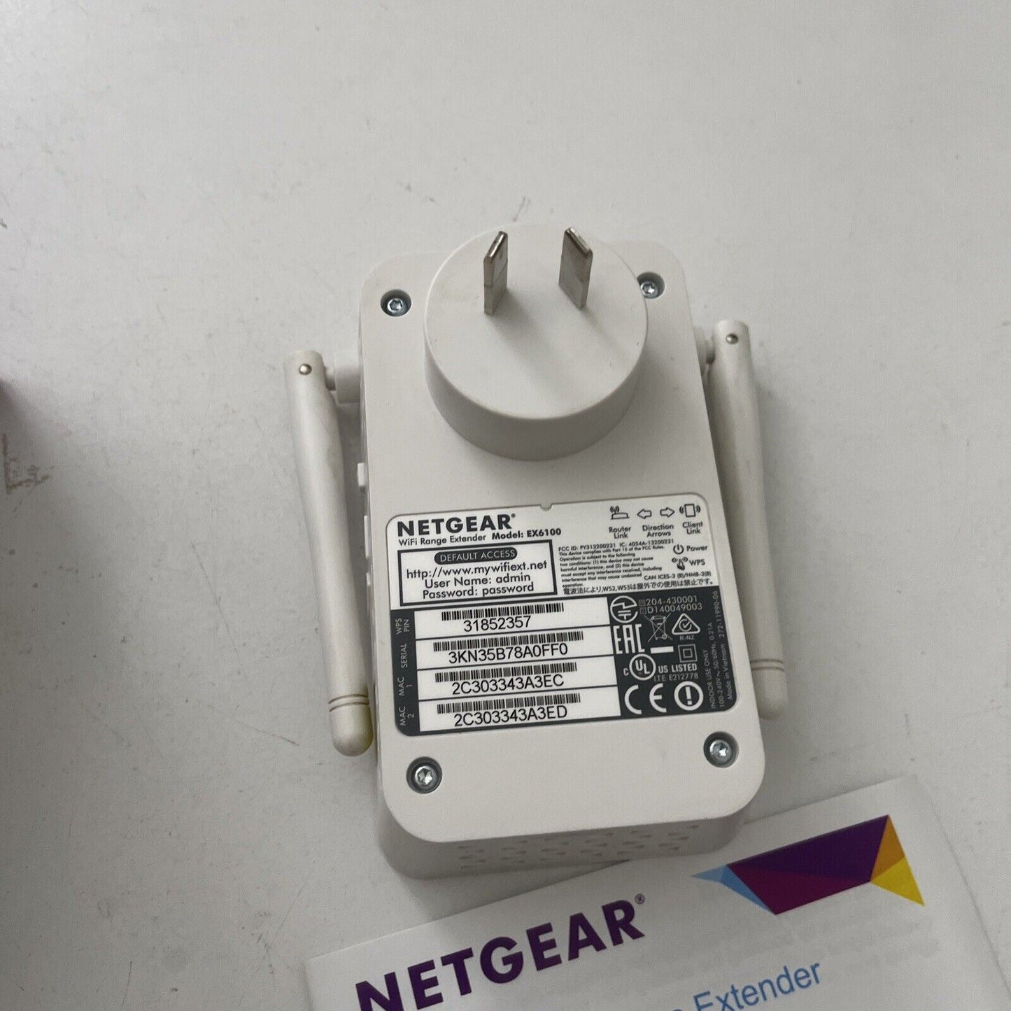 NETGEAR EX6100 AC750 Dual Band Universal WiFi Range Extender