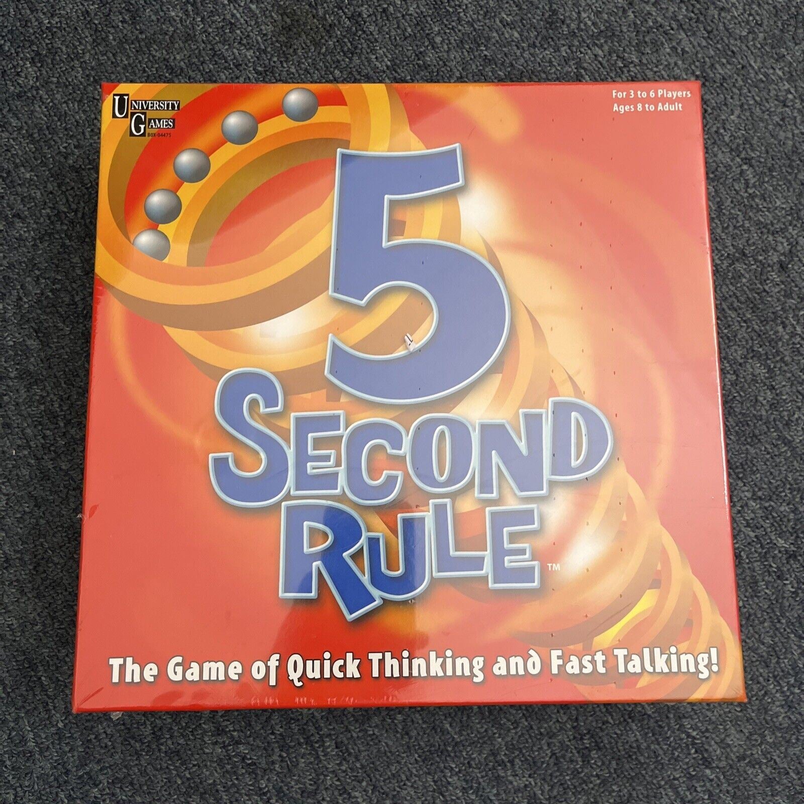 *New Sealed* 5 Second Rule Board Game University Games – Retro Unit