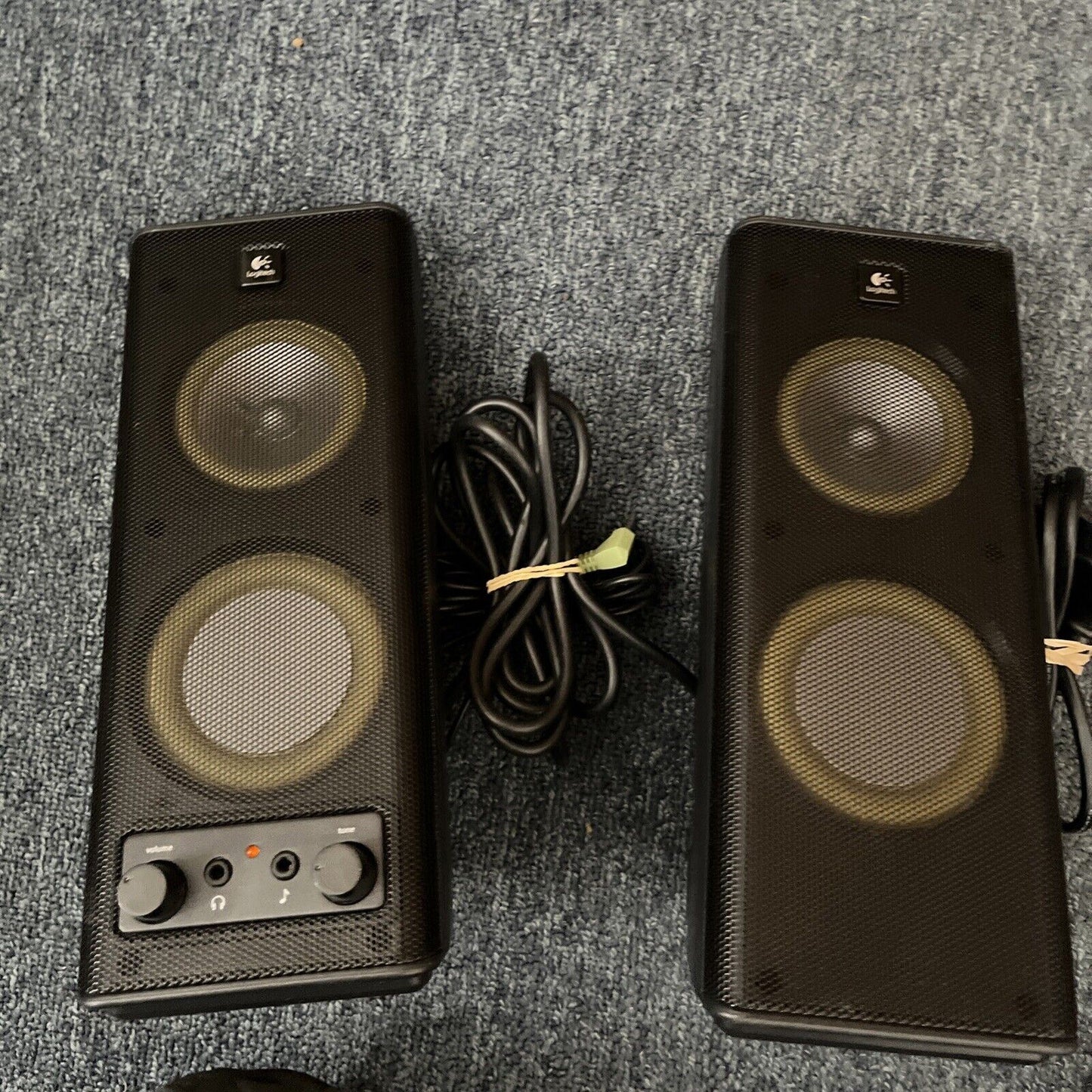Logitech X-140 S-0264B 2.0 Channel Stereo Speakers Pair 3.5mm Jack
