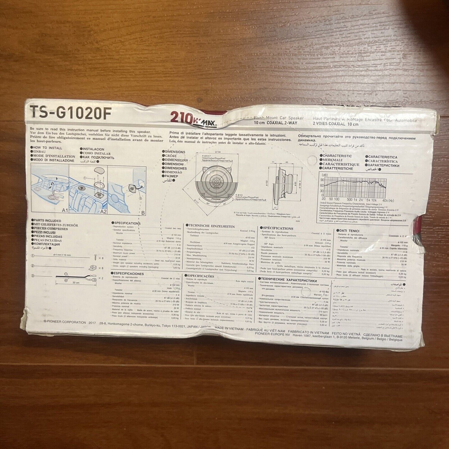 *New Sealed* Pioneer TS-G1020F 2-Way Coaxial Car Speakers