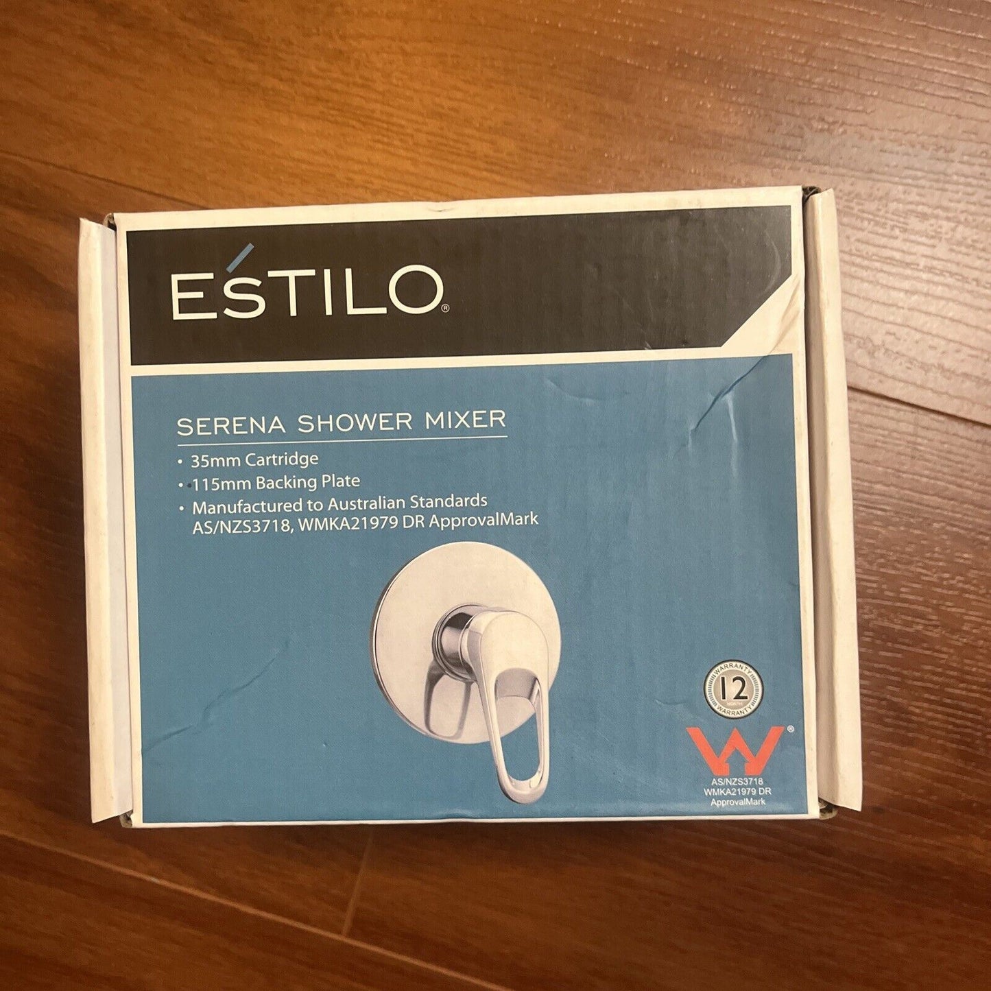 Estilo SERENA SHOWER MIXER 35mm Wall Mount, Brass Made, CHROME *Australian Brand