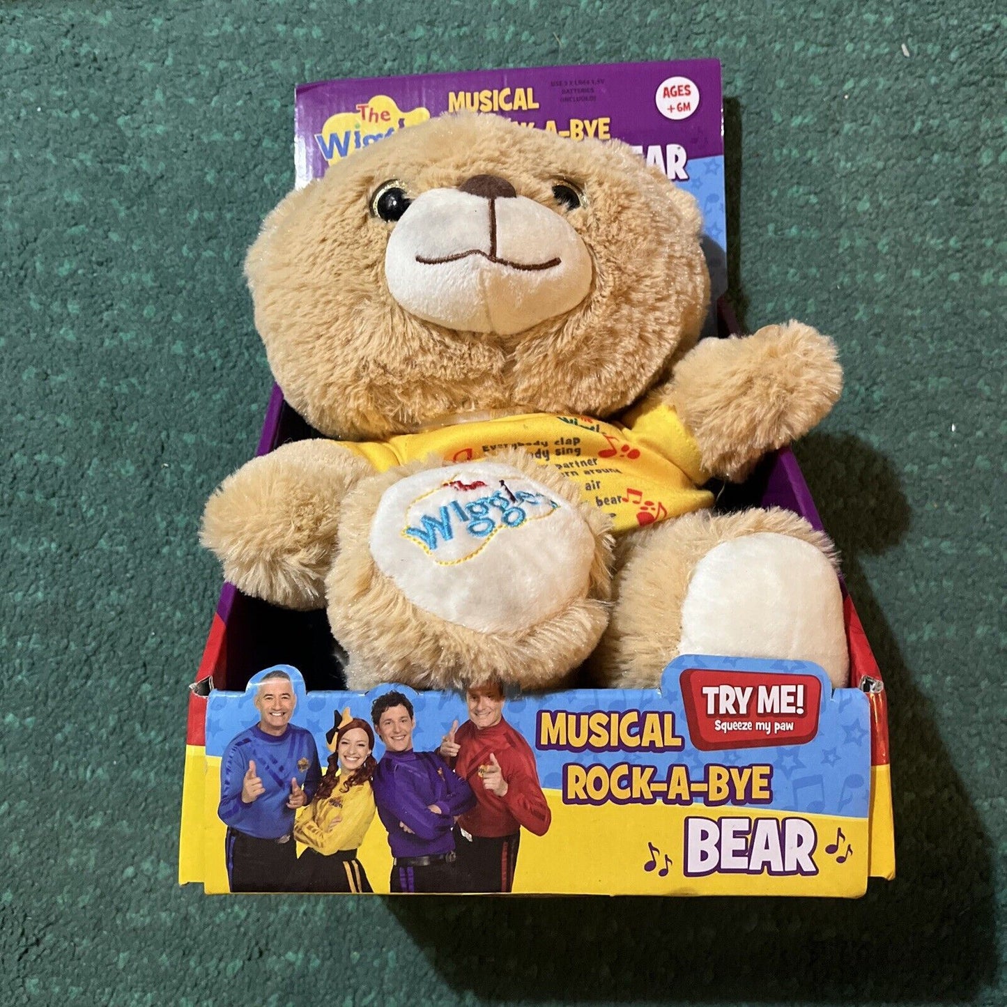 The Wiggles Musical Rock-A-Bye Bear Plush Singing Toy 2018 HUN7201