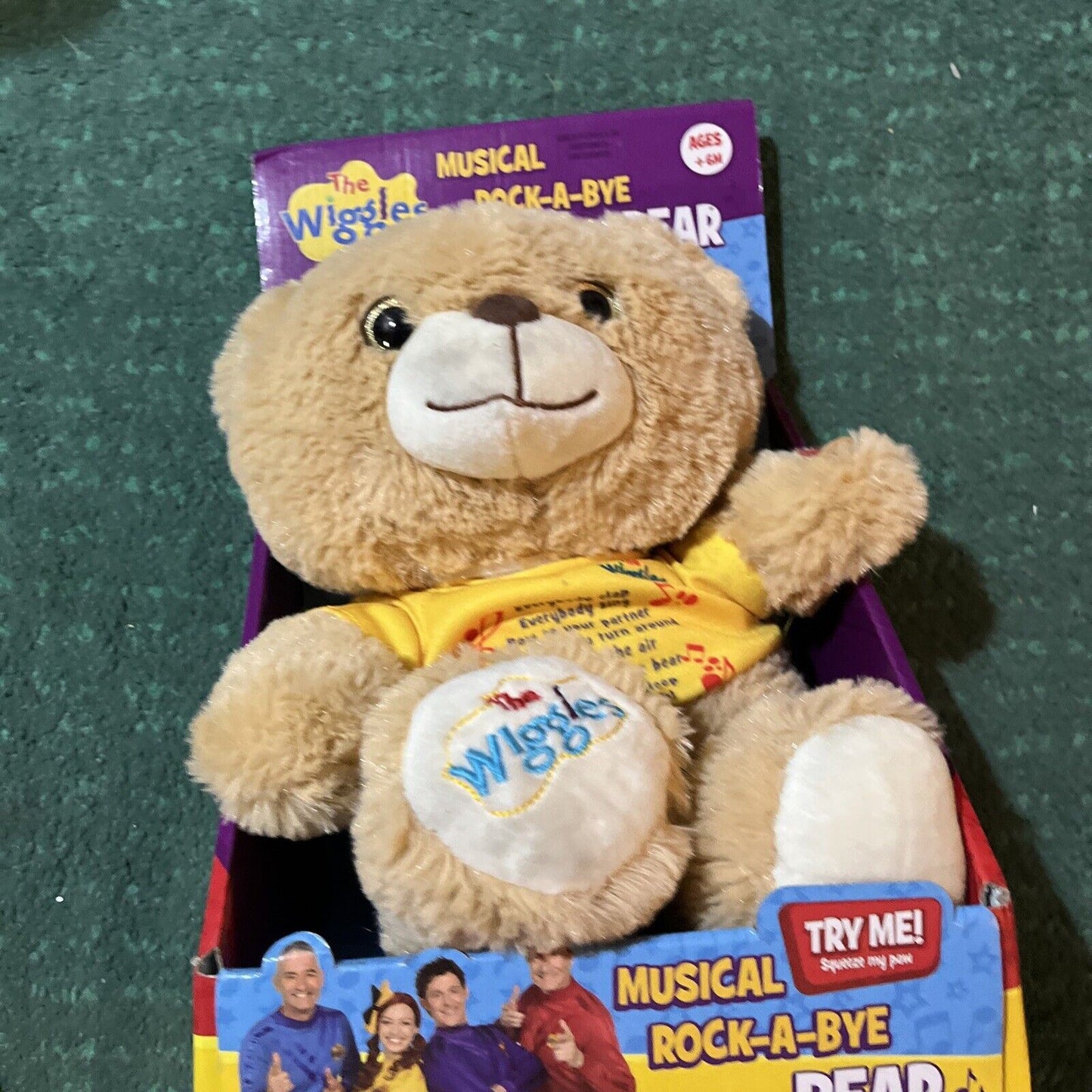 The Wiggles Musical Rock-A-Bye Bear Plush Singing Toy 2018 HUN7201