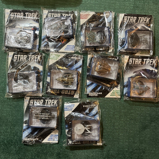 *New* 10x Star Trek Official Starships Collection Magazine & Models Eaglemoss